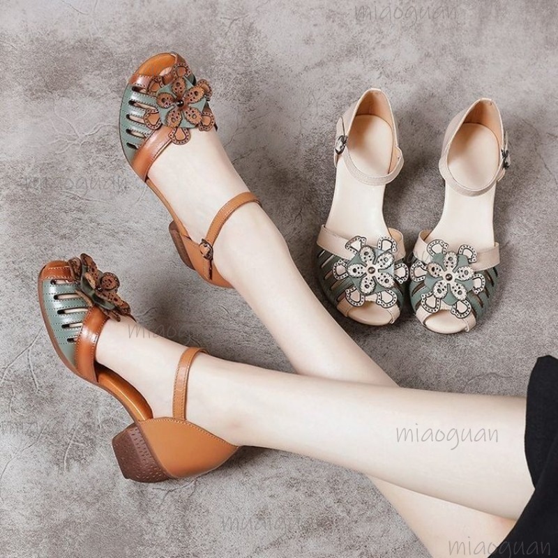 Vintage Outdoor Fashion - Sandalias Gladiador Vintage para Mujer, con