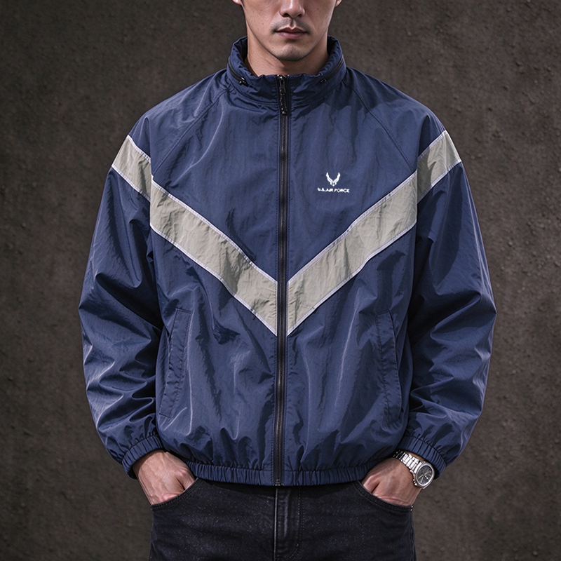 Vintage Windbreaker Nylon - Chaqueta cortavientos militar de estilo vintage