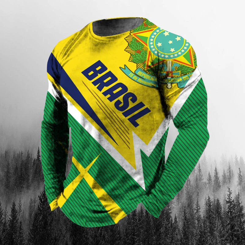 Vintage Outdoor Fashion - Camiseta de manga larga para hombre,