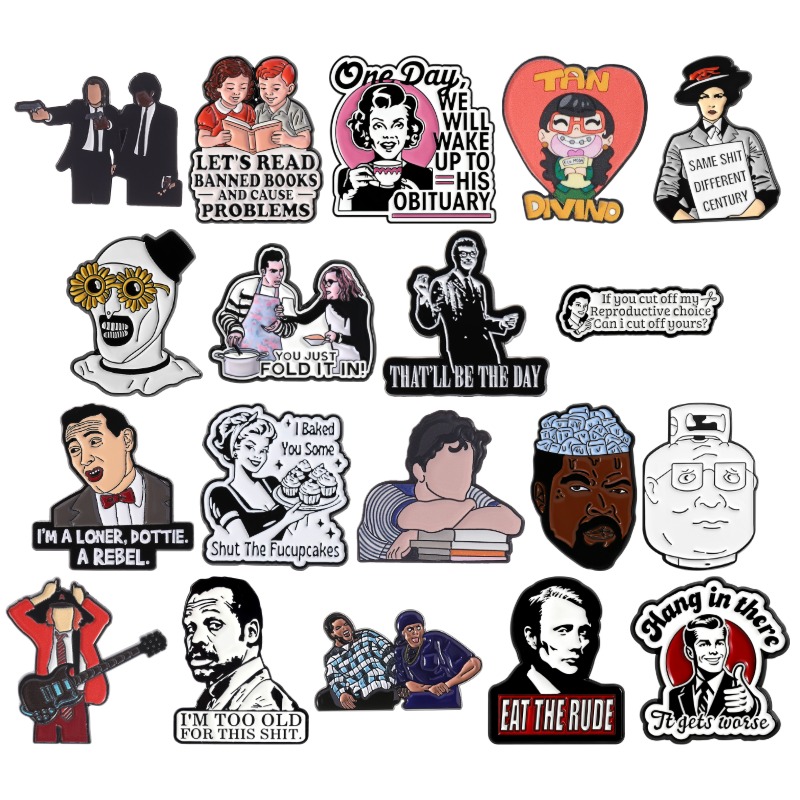 Pins Esmaltados de Personajes  - Vintage Fashion Quotes reseña y precio