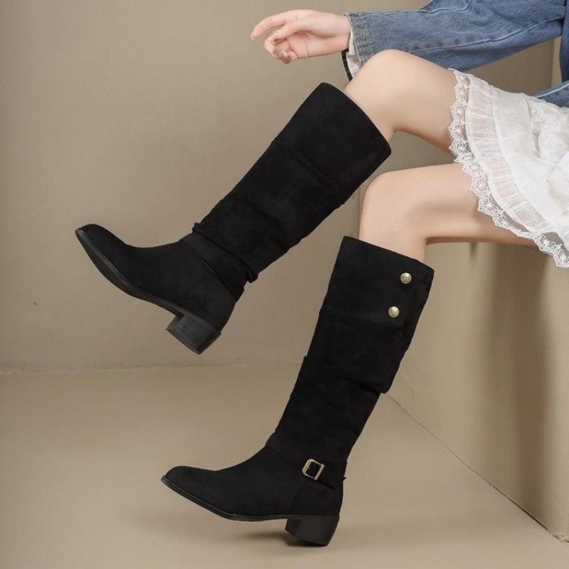 Botas Altas de Ante para Mujer - Vintage Fashion Online reseña y precio
