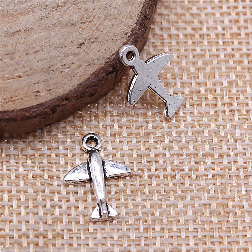 10 piezas de dijes de avión de - Vintage Fashion Online reseña y precio