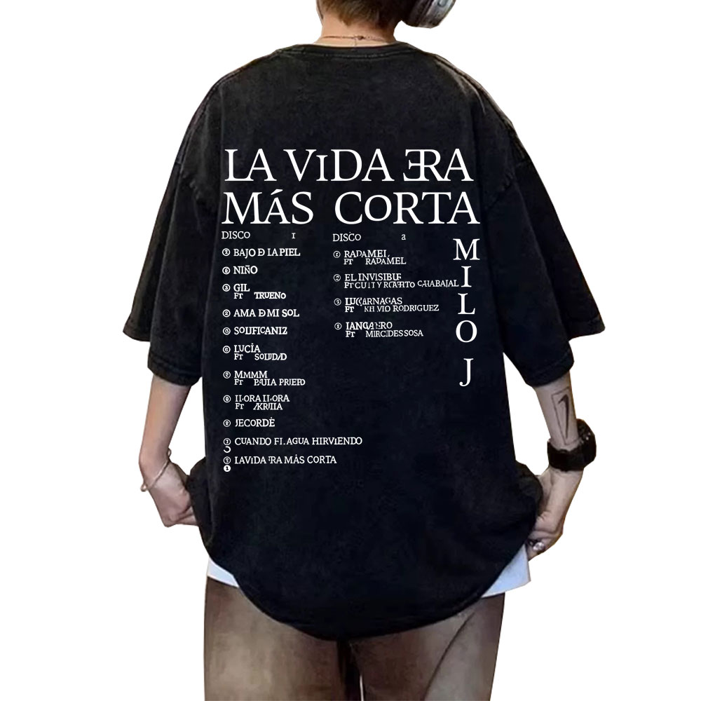 Camiseta gráfica vintage lavad - Vintage Fashion La reseña y precio