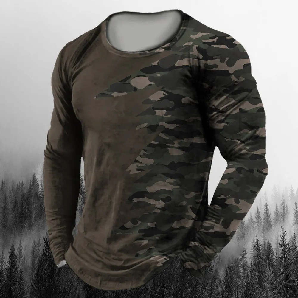 Camiseta de manga larga con es - Vintage Outdoor Fashion reseña y precio