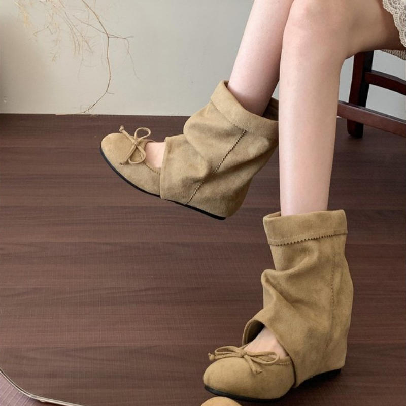 Botas de media caña con lazo p - Vintage Fashion Dresses reseña y precio